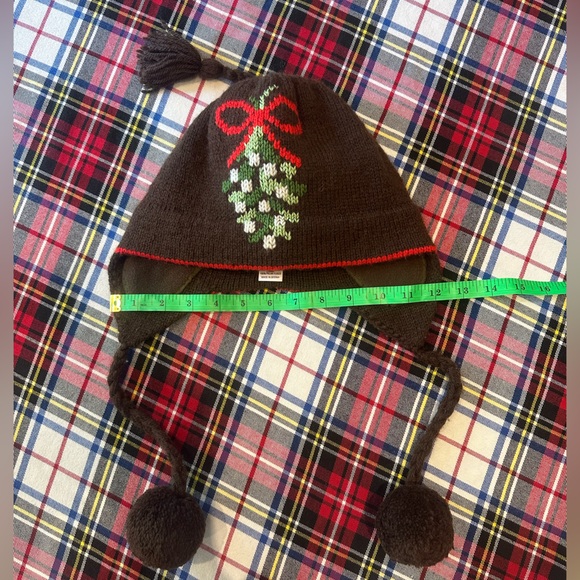 KATE SPADE NEW YORK “Under the Mistletoe” Brown Wool & Fleece Hat - Picture 11 of 13